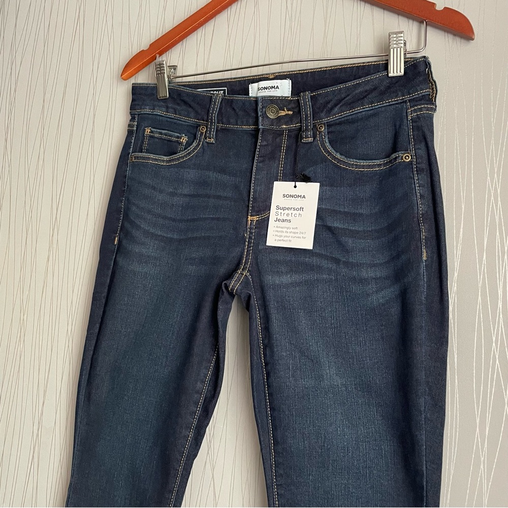 Sonoma Bootcut Jeans Dark Wash Stretch Women’s size 6 - Picture 3 of 12